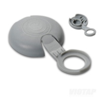 Paquete De 100 X Pequeño Tornillo Tapa de domo de aluminio tapas de 2 piezas Snap en Cap * 